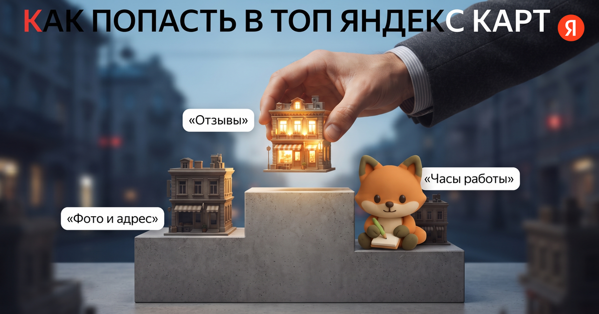 Обложка статьи: Яндекс Бизнес: продвижение компании в локальном поиске
